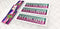 Domed Pink / Teal Rectangle decal